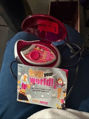 Hasbro Pink and Silver Design Your World CD Player